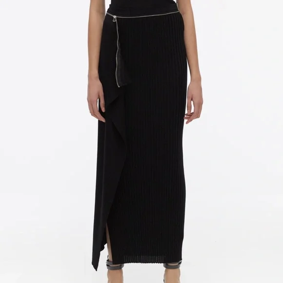Helmut Lang Runway Layered Wool Skirt - Picture 2 of 12